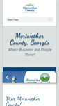 Mobile Screenshot of meriwethercountychamber.org